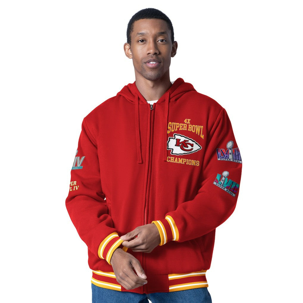 Kansas City Chiefs G-III Sports by Carl Banks Power Forward Commemorative Full-Zip Hooded Jacket Red | NFL