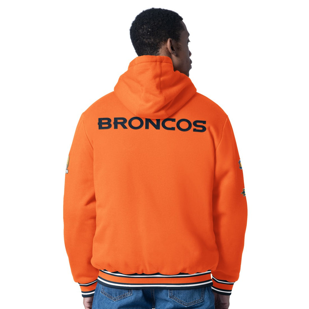 Denver Broncos G-III Sports by Carl Banks Power Forward Commemorative Full-Zip Hooded Jacket Orange | NFL