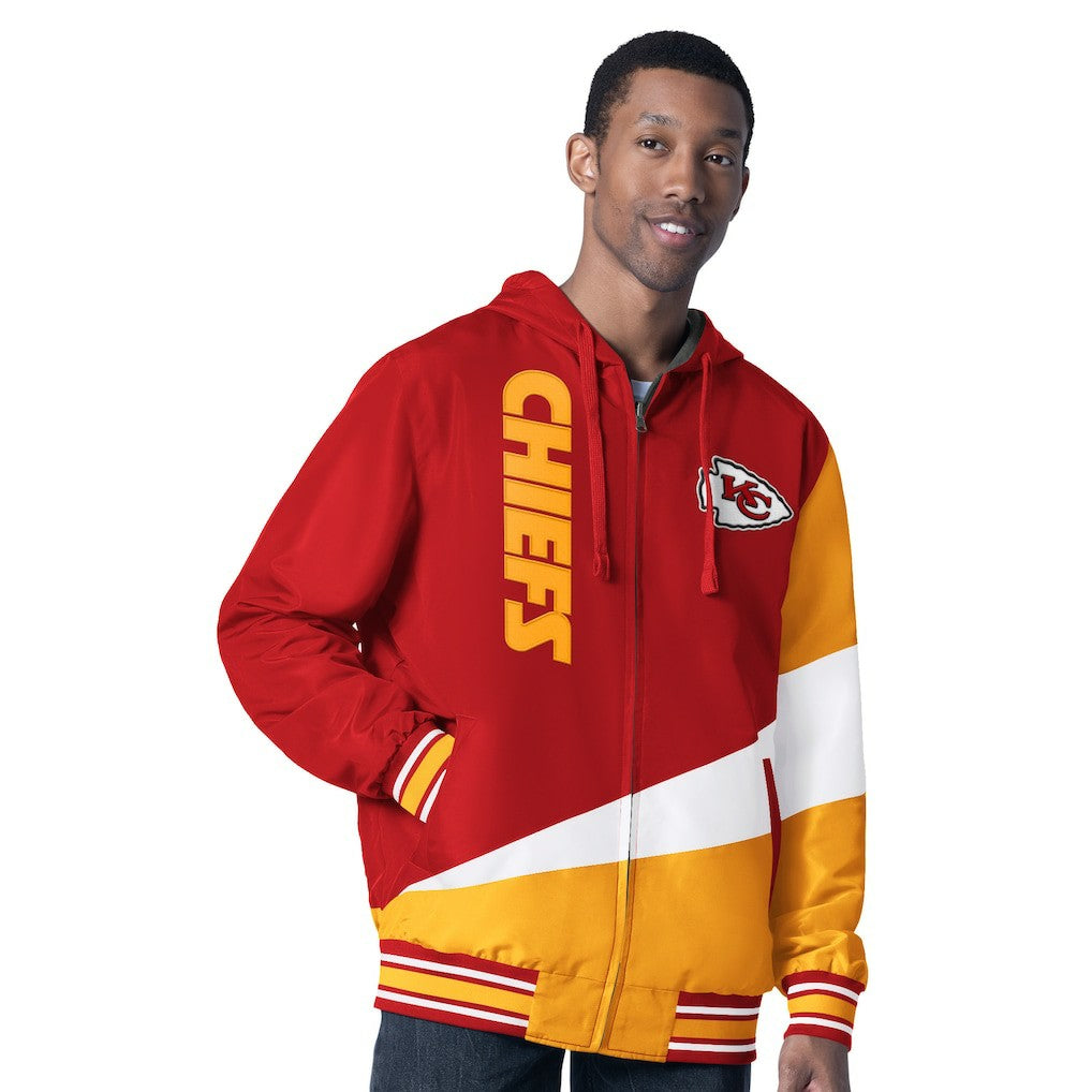 Kansas City Chiefs G-III Sports by Carl Banks Dual Threat Reversable Full-Zip Hooded Jacket Red/Charcoal | NFL