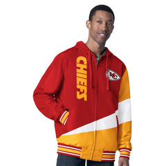 Kansas City Chiefs G-III Sports by Carl Banks Dual Threat Reversable Full-Zip Hooded Jacket Red/Charcoal | NFL