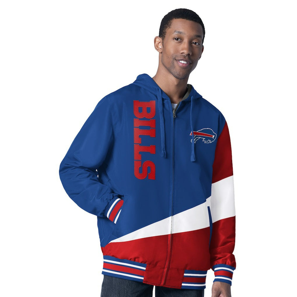 Buffalo Bills G-III Sports by Carl Banks Dual Threat Reversable Full-Zip Hooded Jacket Royal/Charcoal | NFL