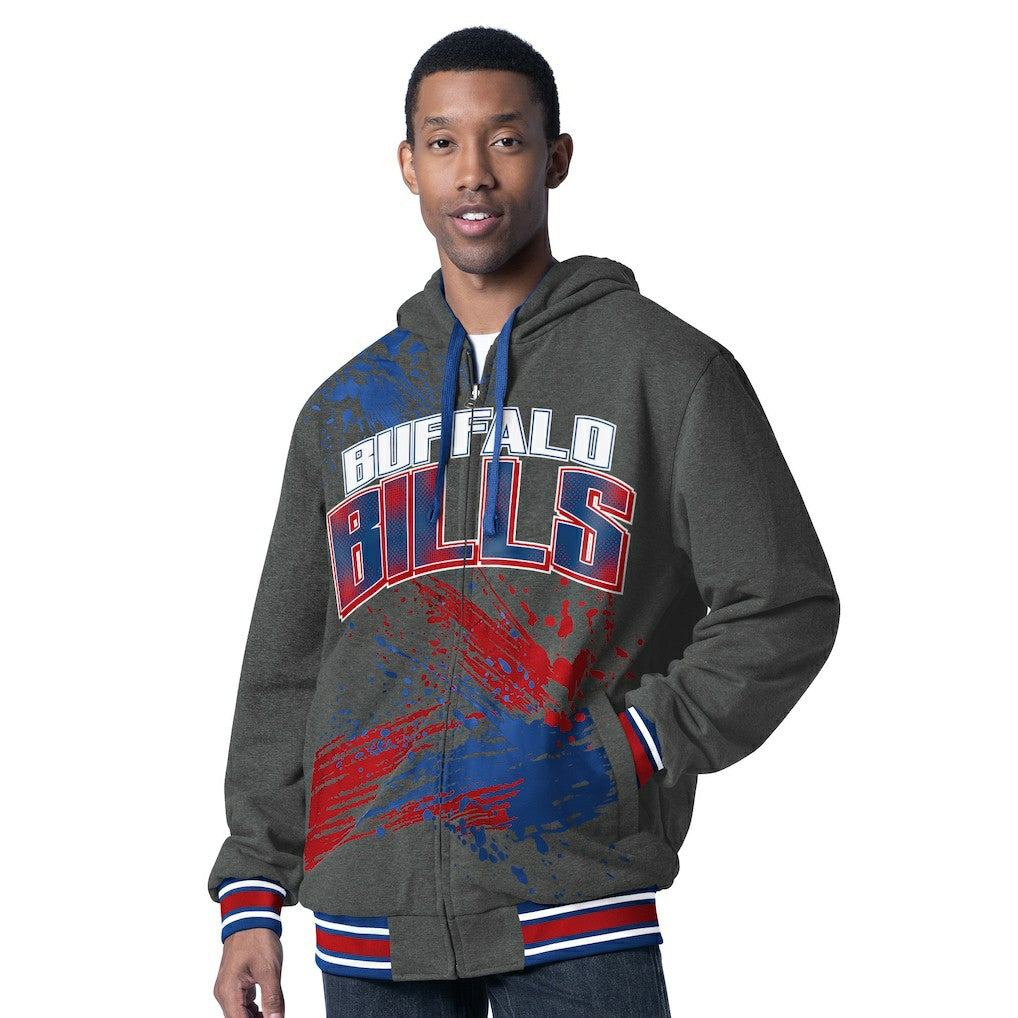 Buffalo Bills G-III Sports by Carl Banks Dual Threat Reversable Full-Zip Hooded Jacket Royal/Charcoal | NFL