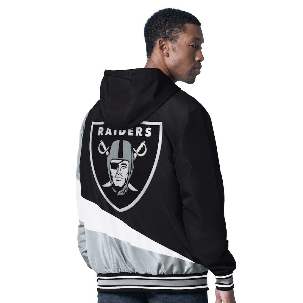 Las Vegas Raiders G-III Sports by Carl Banks Dual Threat Reversable Full-Zip Hooded Jacket Black/Charcoal | NFL