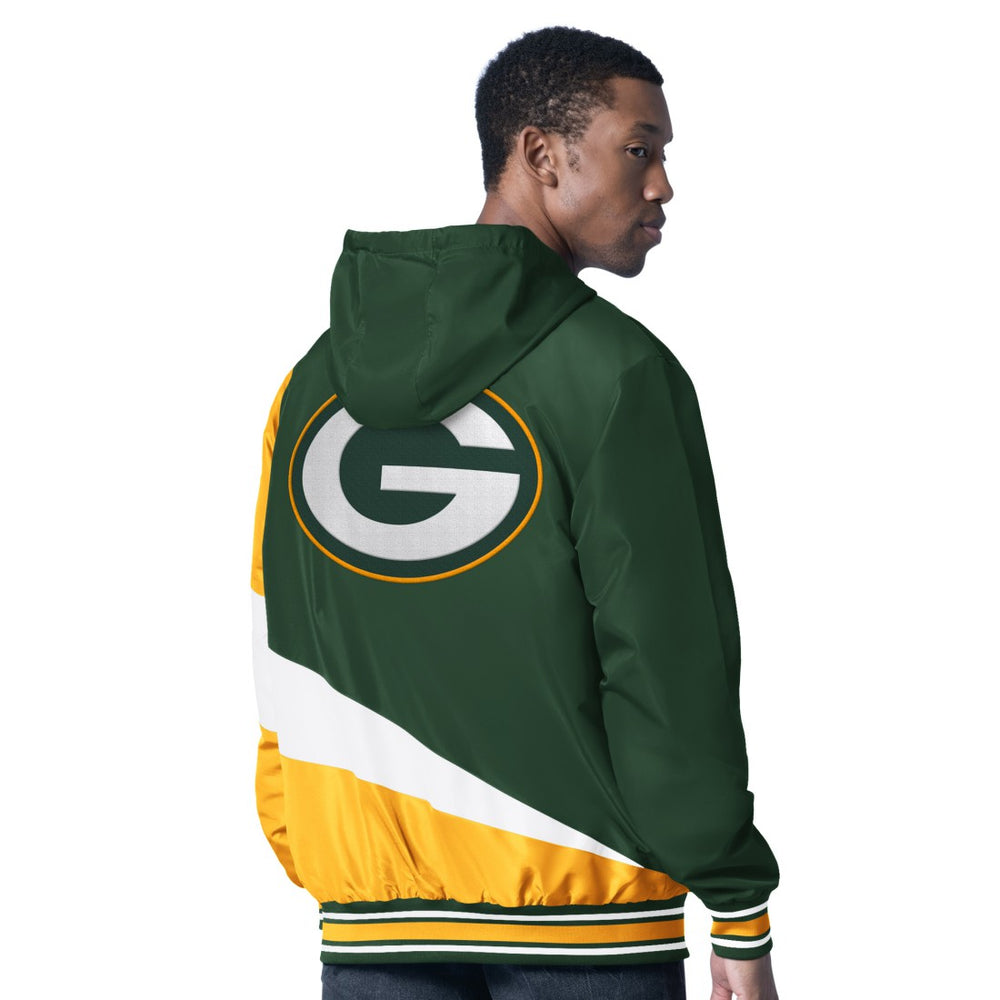 Green Bay Packers G-III Sports by Carl Banks Dual Threat Reversable Full-Zip Hooded Jacket Green/Charcoal | NFL
