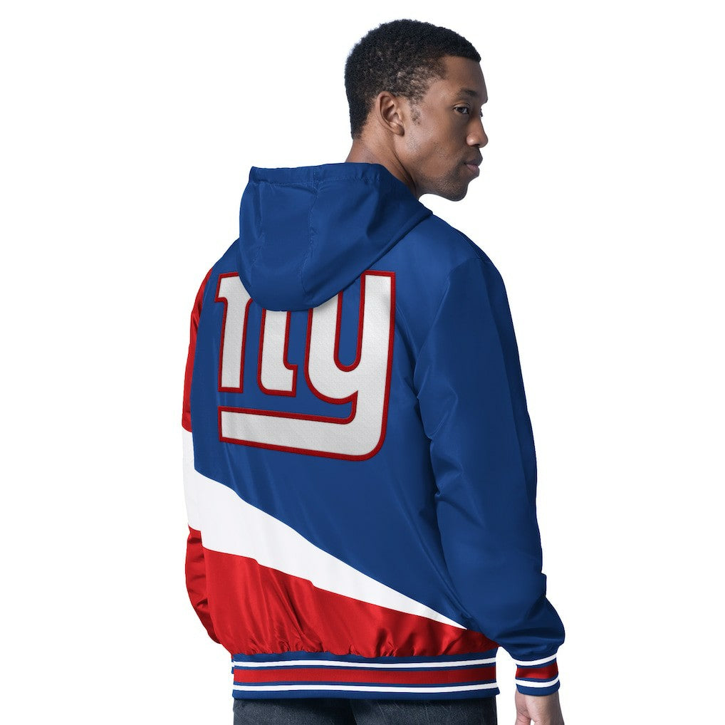 New York Giants G-III Sports by Carl Banks Dual Threat Reversable Full-Zip Hooded Jacket Royal/Charcoal | NFL