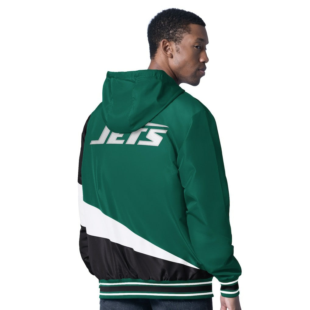 New York Jets G-III Sports by Carl Banks Dual Threat Reversable Full-Zip Hooded Jacket Green/Charcoal | NFL