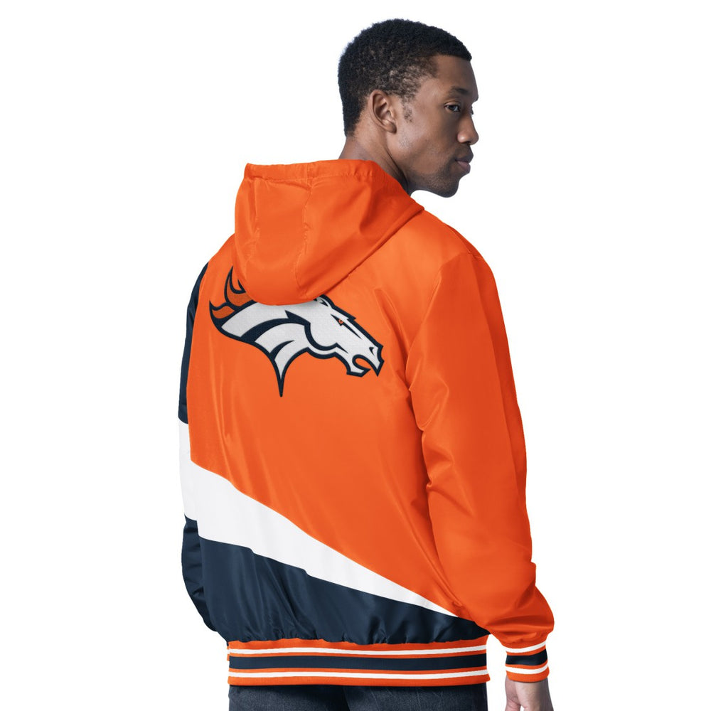 Denver Broncos G-III Sports by Carl Banks Dual Threat Reversable Full-Zip Hooded Jacket Orange/Charcoal | NFL