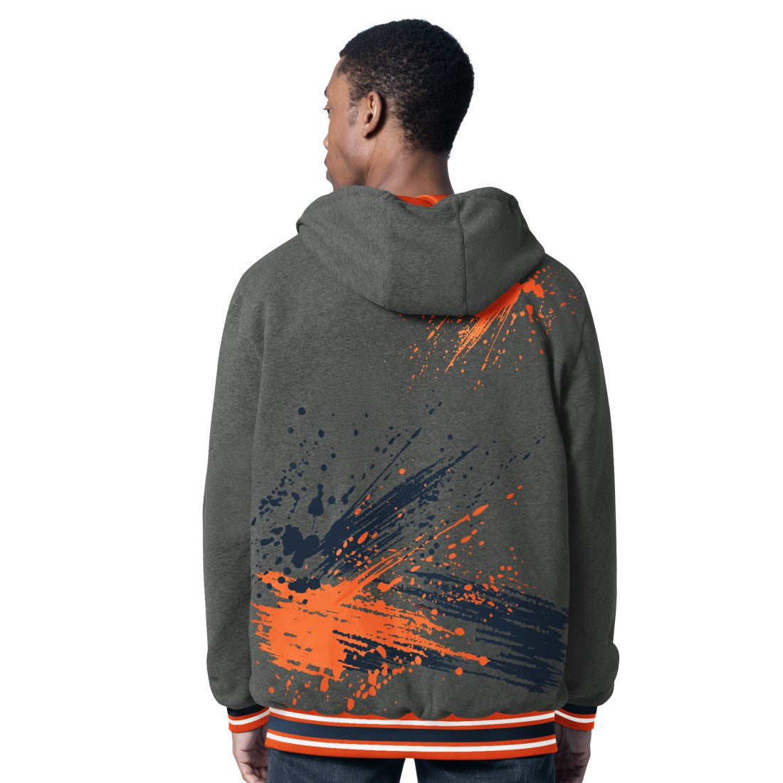 Denver Broncos G-III Sports by Carl Banks Dual Threat Reversable Full-Zip Hooded Jacket Orange/Charcoal | NFL