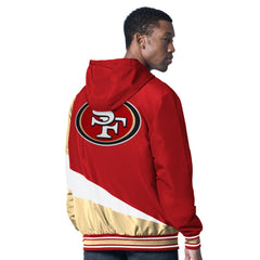 San Francisco 49ers G-III Sports by Carl Banks Dual Threat Reversable Full-Zip Hooded Jacket Scarlet/Charcoal | NFL