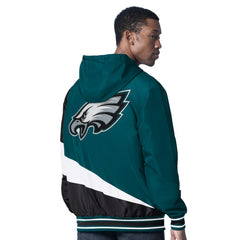 Philadelphia Eagles G-III Sports by Carl Banks Dual Threat Reversable Full-Zip Hooded Jacket Midnight Green/Charcoal | NFL