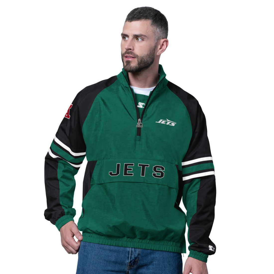 New York Jets Starter Prospect Half-Zip Pullover Green | NFL
