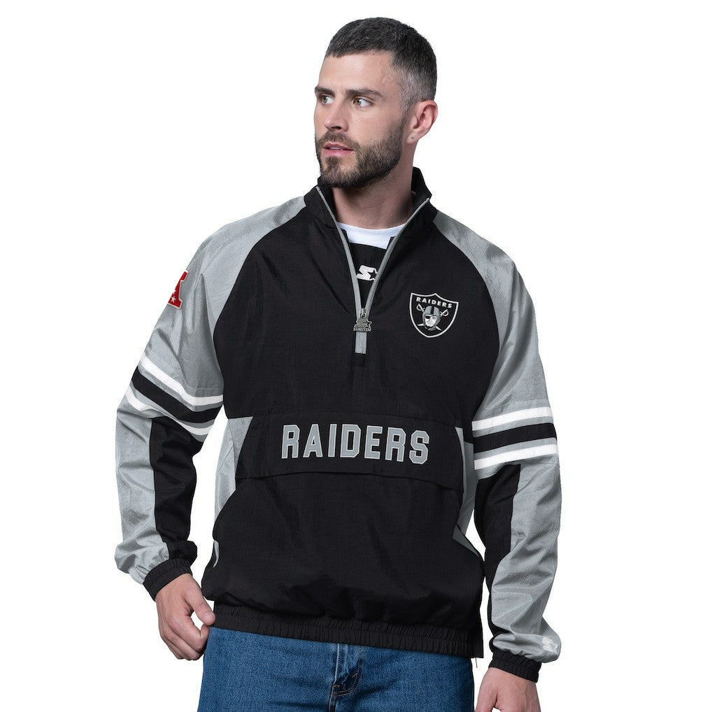 Las Vegas Raiders Starter Prospect Half-Zip Pullover Black | NFL
