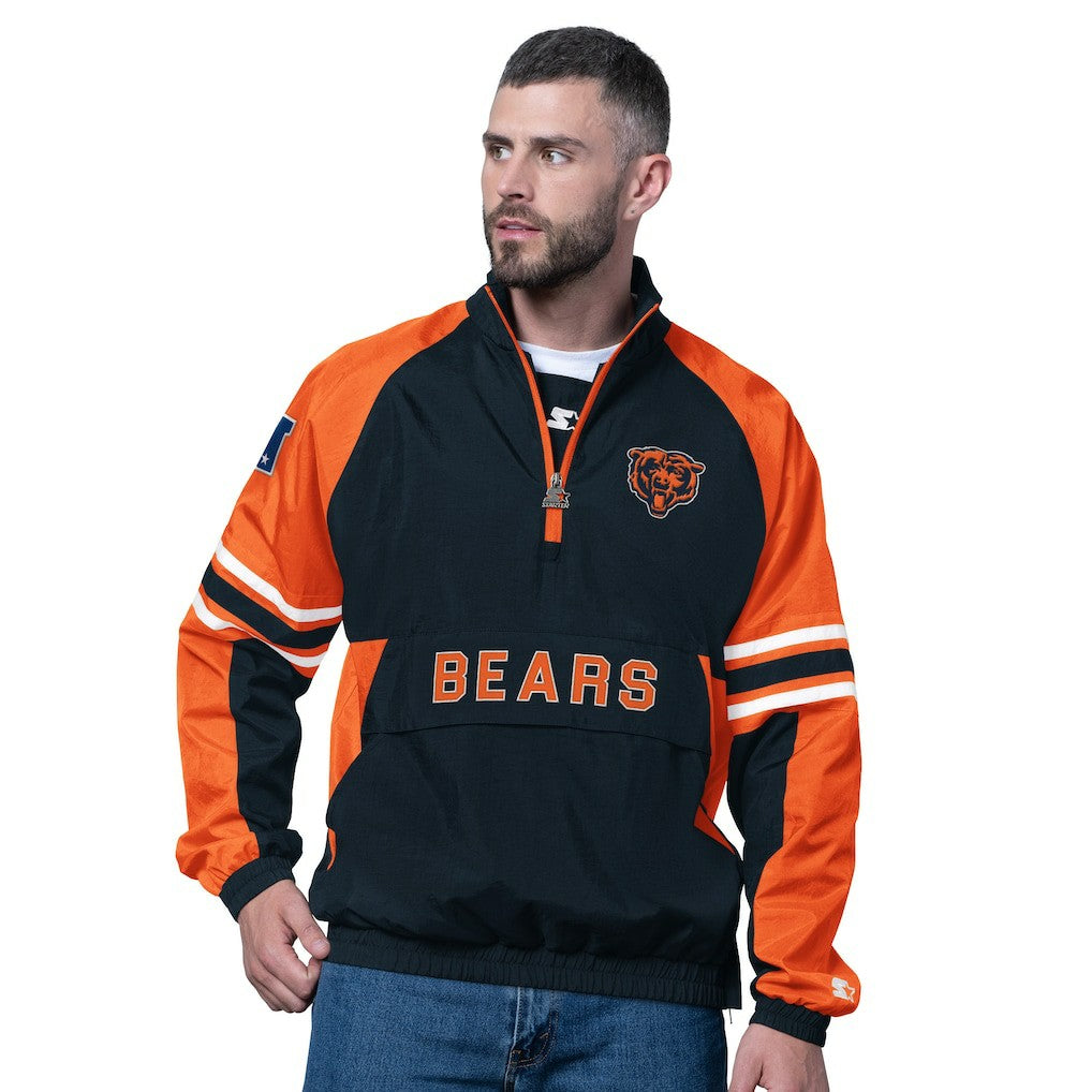 Chicago Bears Starter Prospect Half-Zip Pullover Navy | NFL
