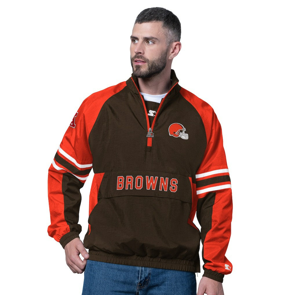 Cleveland Browns Starter Prospect Half-Zip Pullover Brown | NFL
