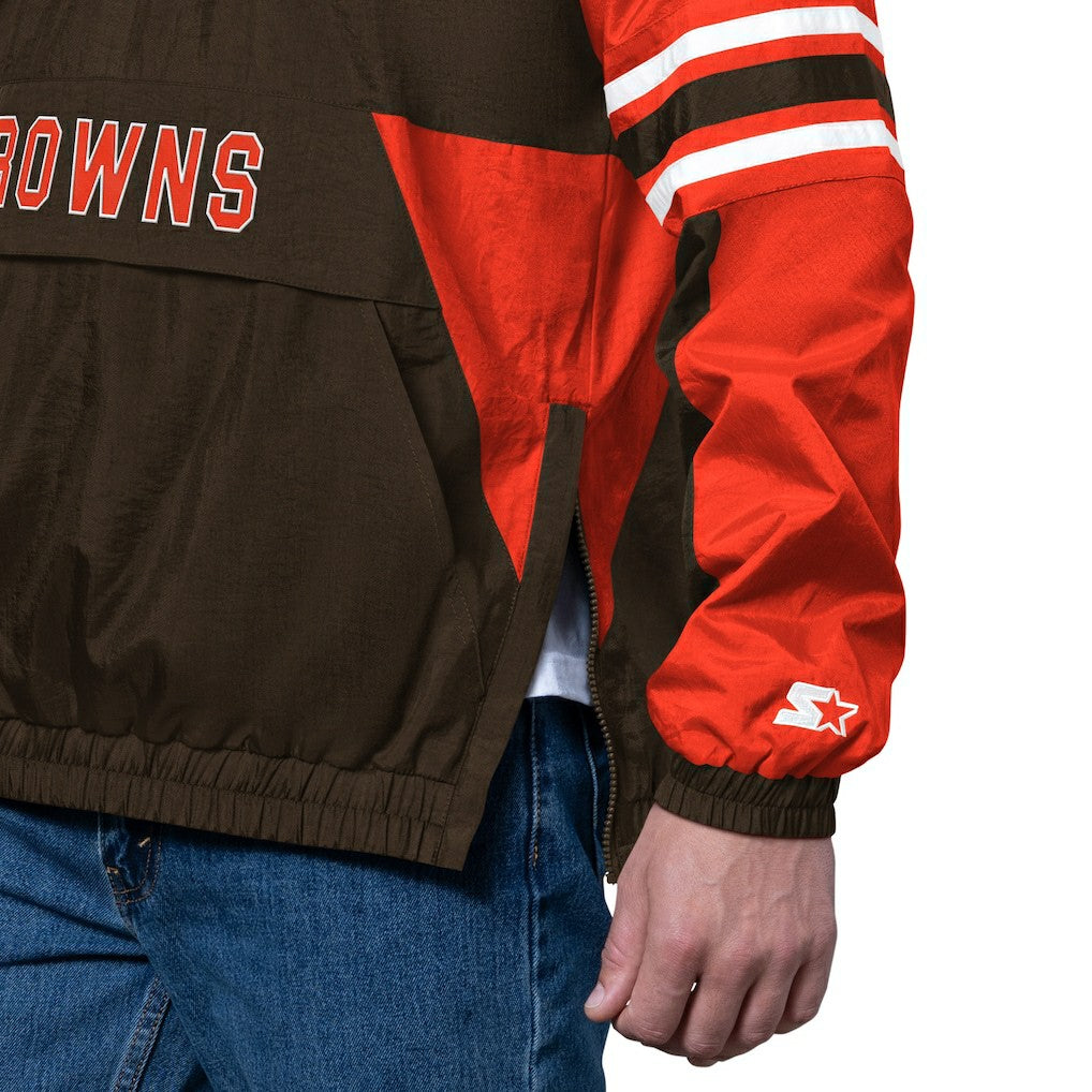 Cleveland Browns Starter Prospect Half-Zip Pullover Brown | NFL