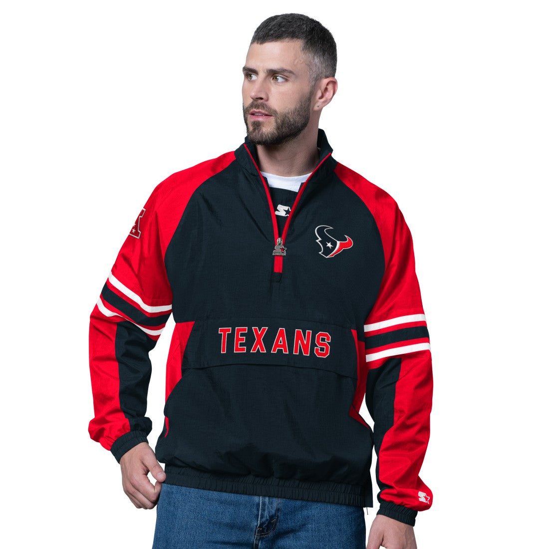 Houston Texans Starter Prospect Half-Zip Pullover Navy | NFL
