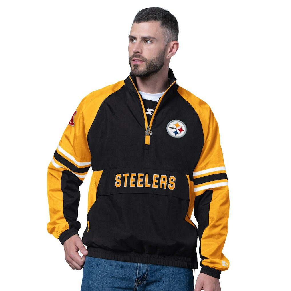 Pittsburgh Steelers Starter Prospect Half-Zip Pullover Black | NFL