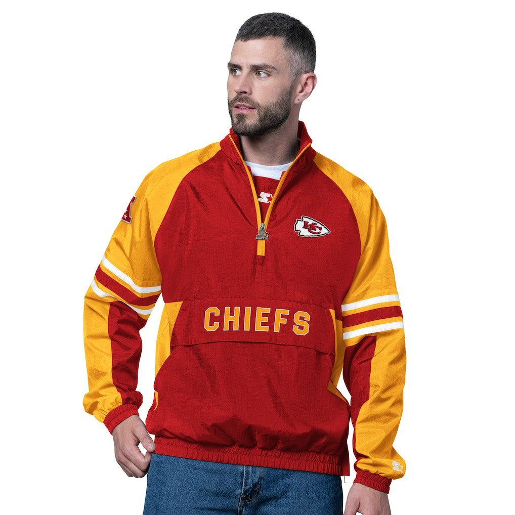 Kansas City Chiefs Starter Prospect Half-Zip Pullover Red | NFL