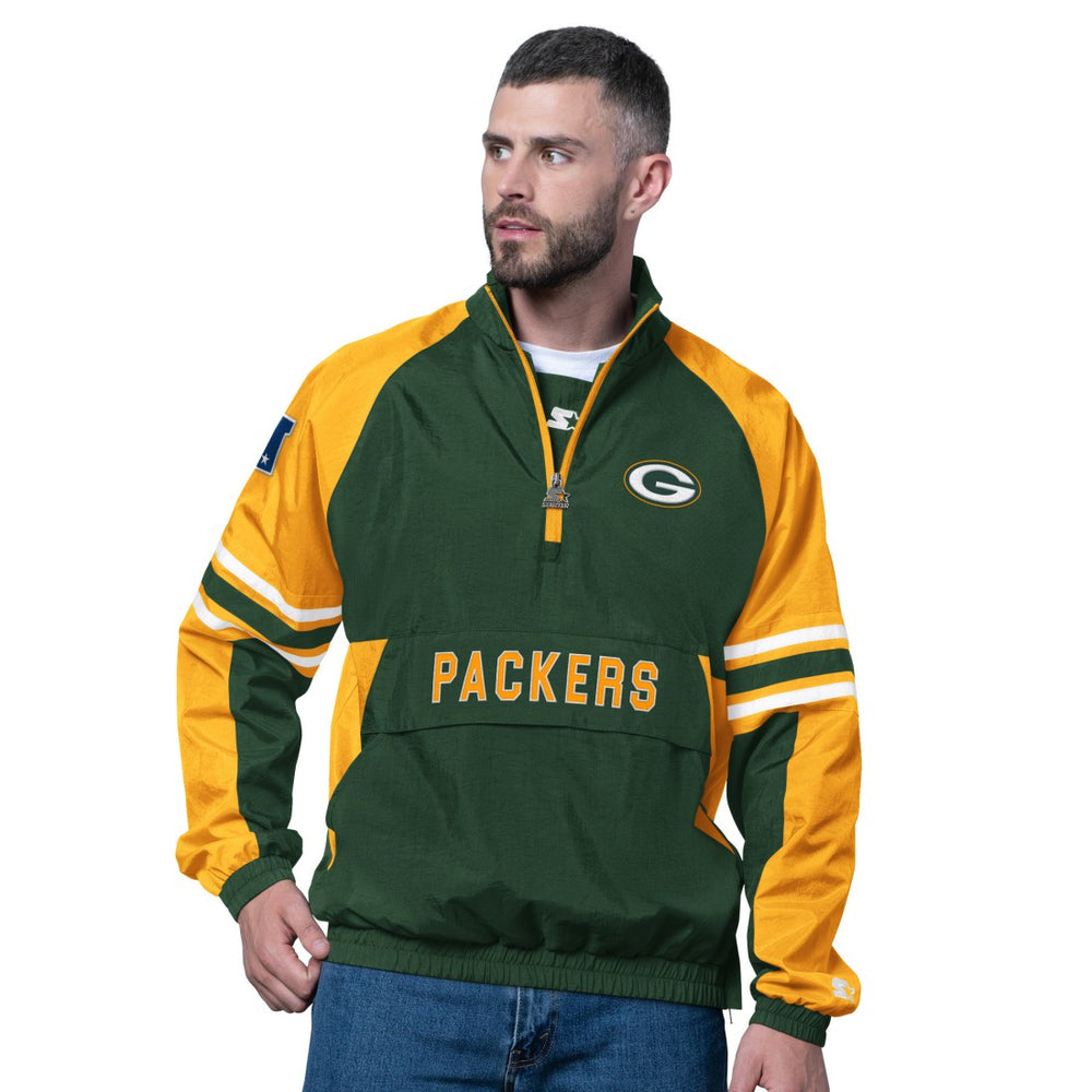Green Bay Packers Starter Prospect Half-Zip Pullover Green | NFL