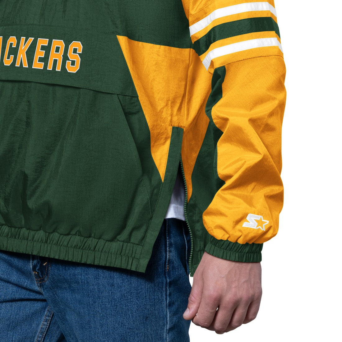 Green Bay Packers Starter Prospect Half-Zip Pullover Green | NFL