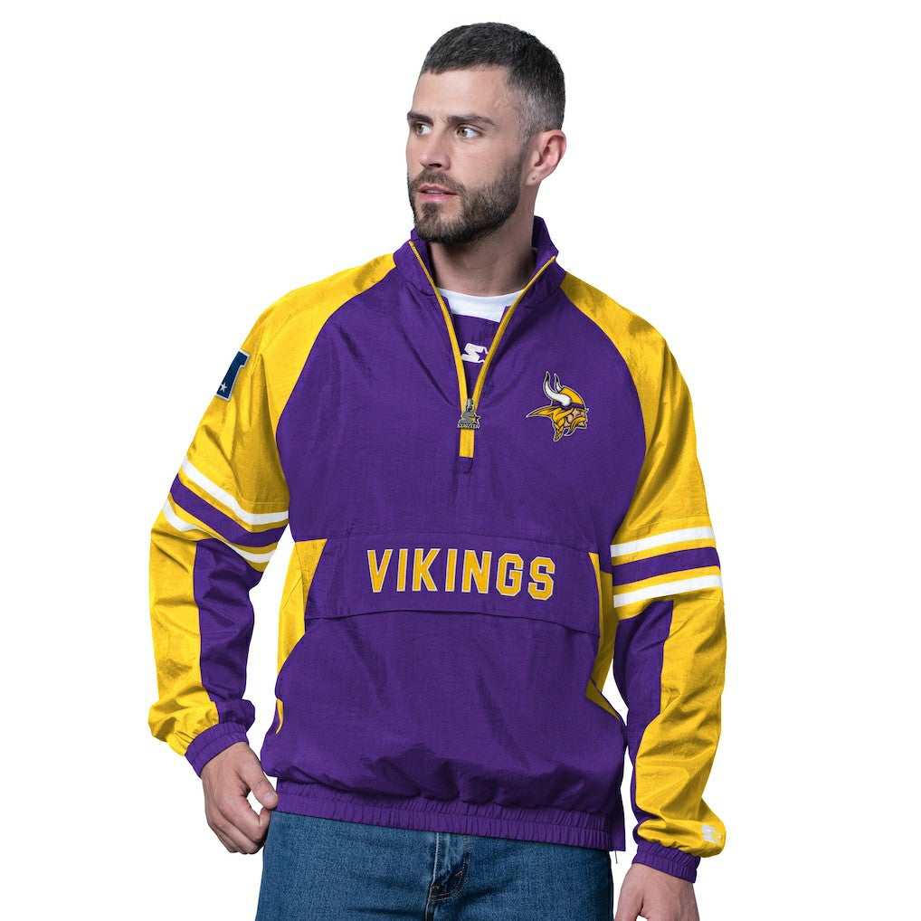 Minnesota Vikings Starter Prospect Half-Zip Pullover Purple | NFL
