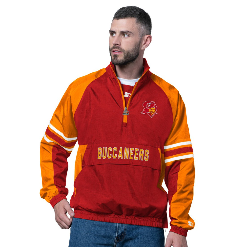 Tampa Bay Buccaneers Starter Vintage Logo Prospect Half-Zip Pullover Red | NFL