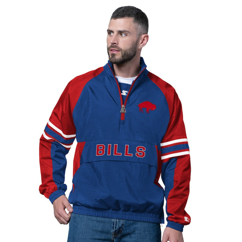 Buffalo Bills Starter Vintage Logo Prospect Half-Zip Pullover Royal | NFL