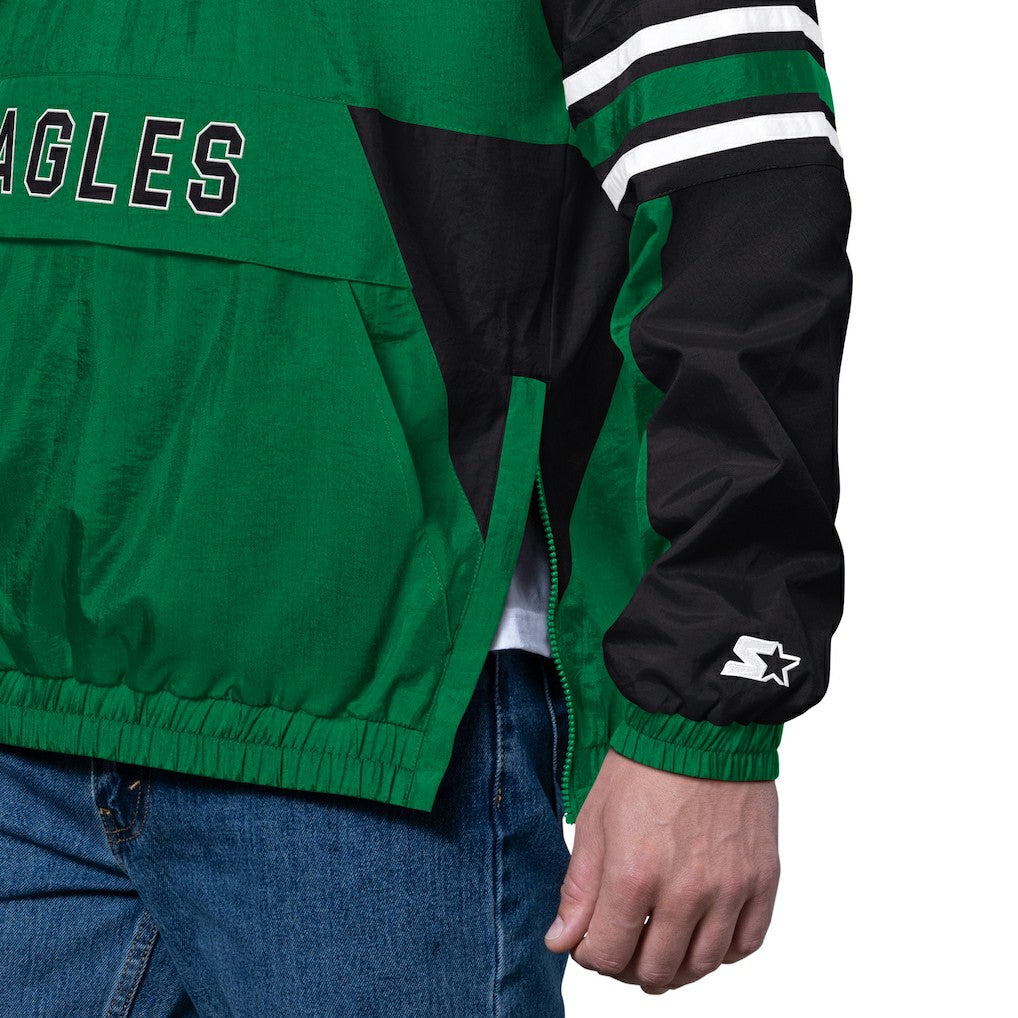 Philadelphia Eagles Starter Vintage Logo Prospect Half-Zip Pullover Kelly Green | NFL