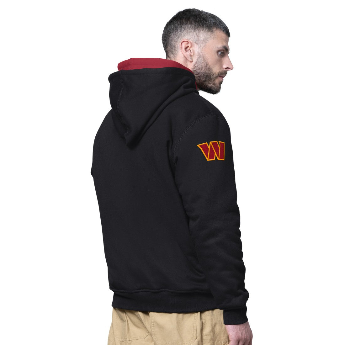 Washington Commanders Starter Big Shot Full-Zip Double Hoodie Black | NFL