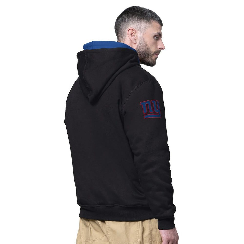 New York Giants Starter Big Shot Full-Zip Double Hoodie Black | NFL