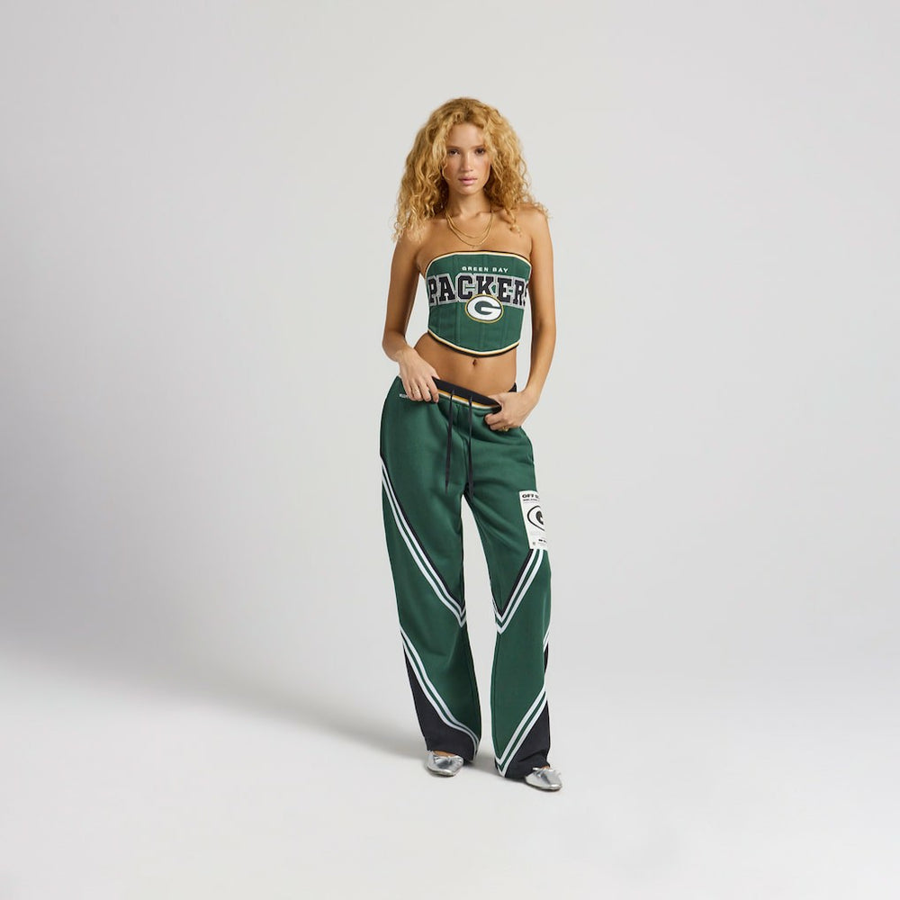 Green Bay Packers Off Season x NFL Women's Fleece Corset Green | NFL