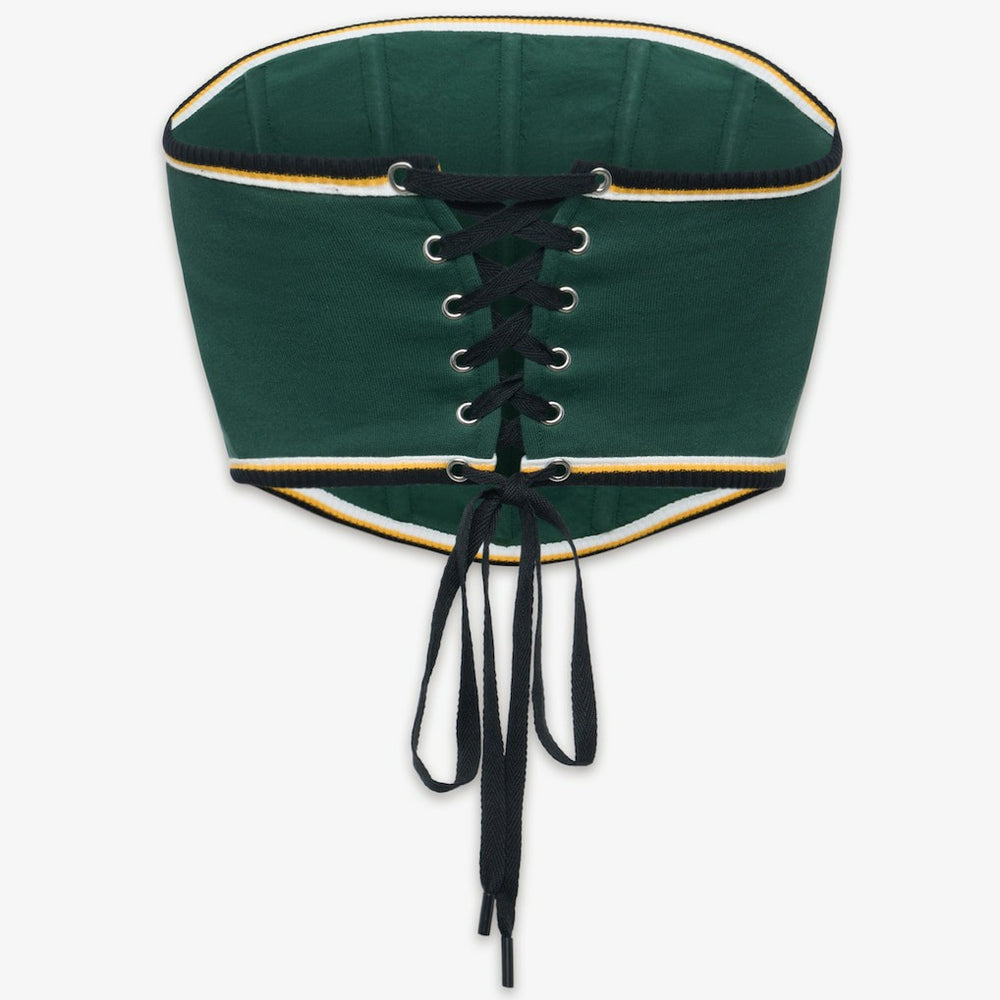 Green Bay Packers Off Season x NFL Women's Fleece Corset Green | NFL