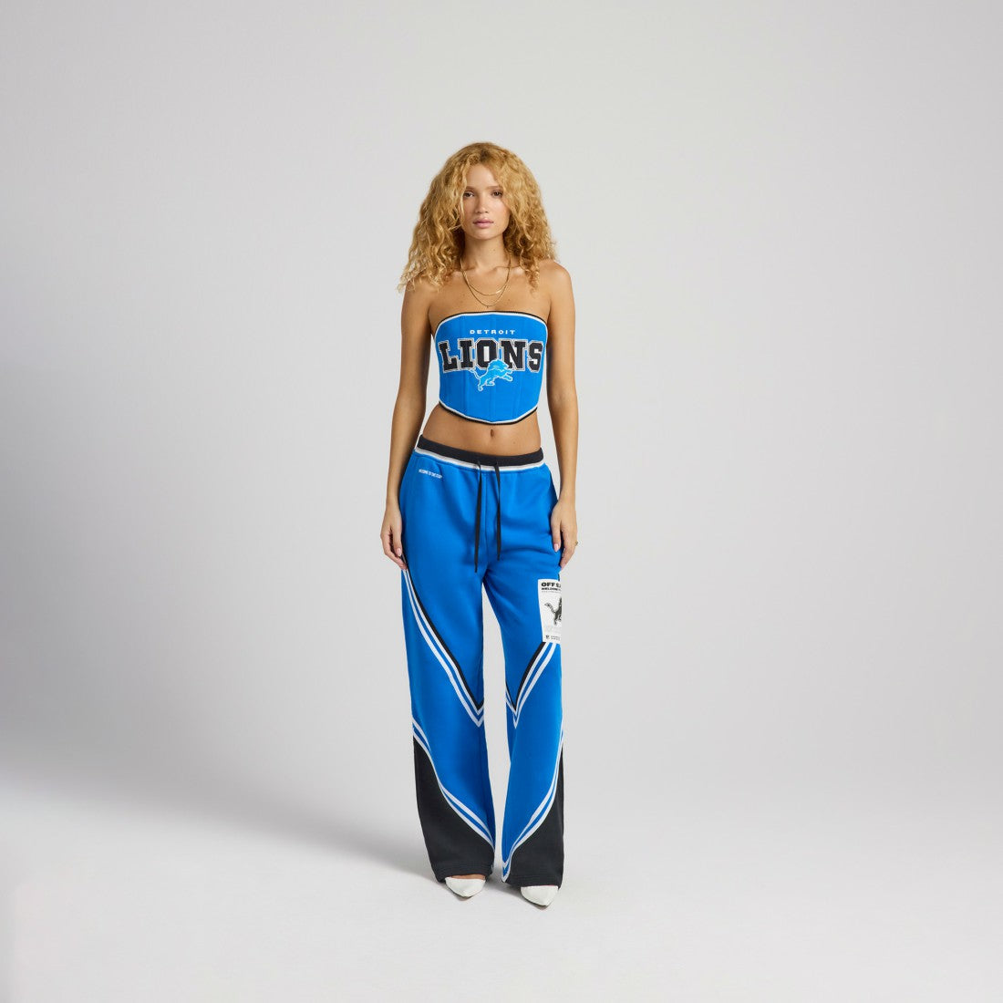 Detroit Lions Off Season x NFL Women's Fleece Corset Blue | NFL