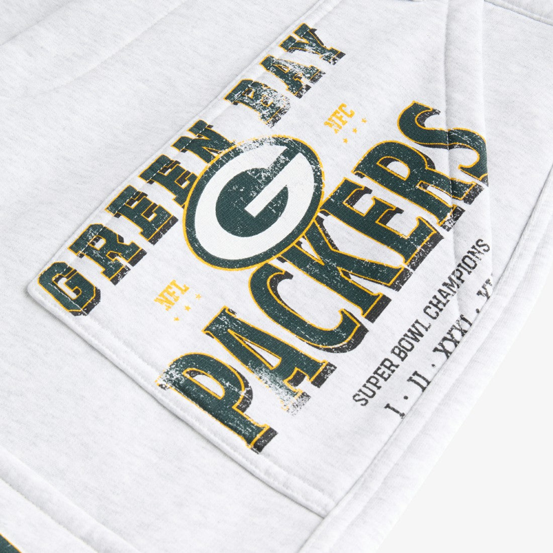 Green Bay Packers Off Season x NFL Women's Fleece Cargo Shorts Heather Gray | NFL