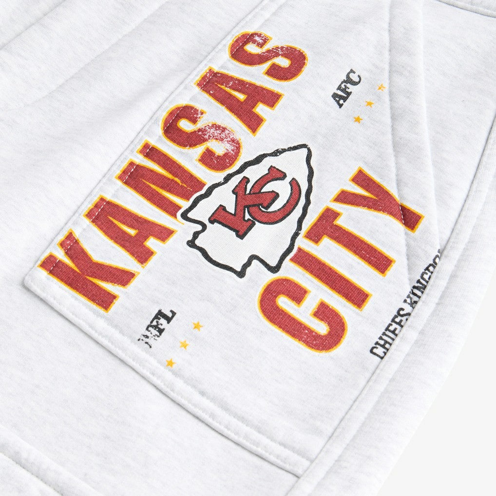 Kansas City Chiefs Off Season x NFL Women's Fleece Cargo Shorts Heather Gray | NFL