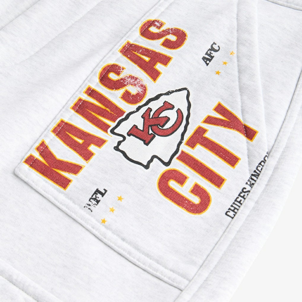 Kansas City Chiefs Off Season x NFL Women's Fleece Cargo Shorts Heather Gray | NFL