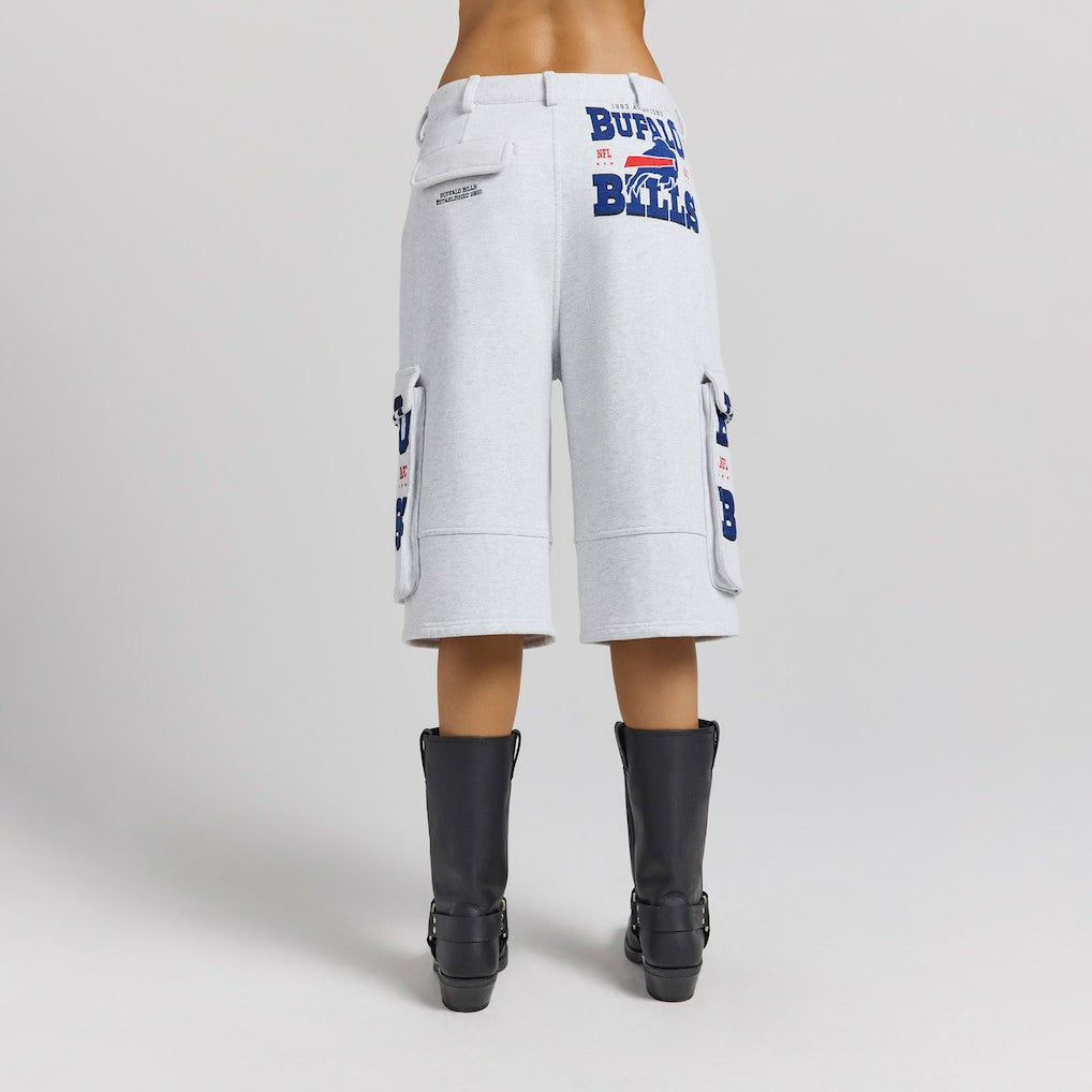 Buffalo Bills Off Season x NFL Women's Fleece Cargo Shorts Heather Gray | NFL