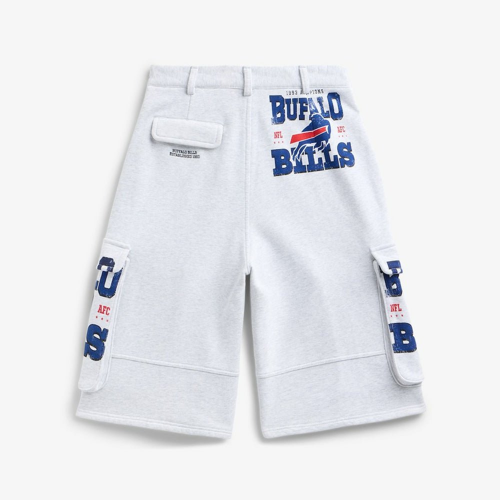 Buffalo Bills Off Season x NFL Women's Fleece Cargo Shorts Heather Gray | NFL