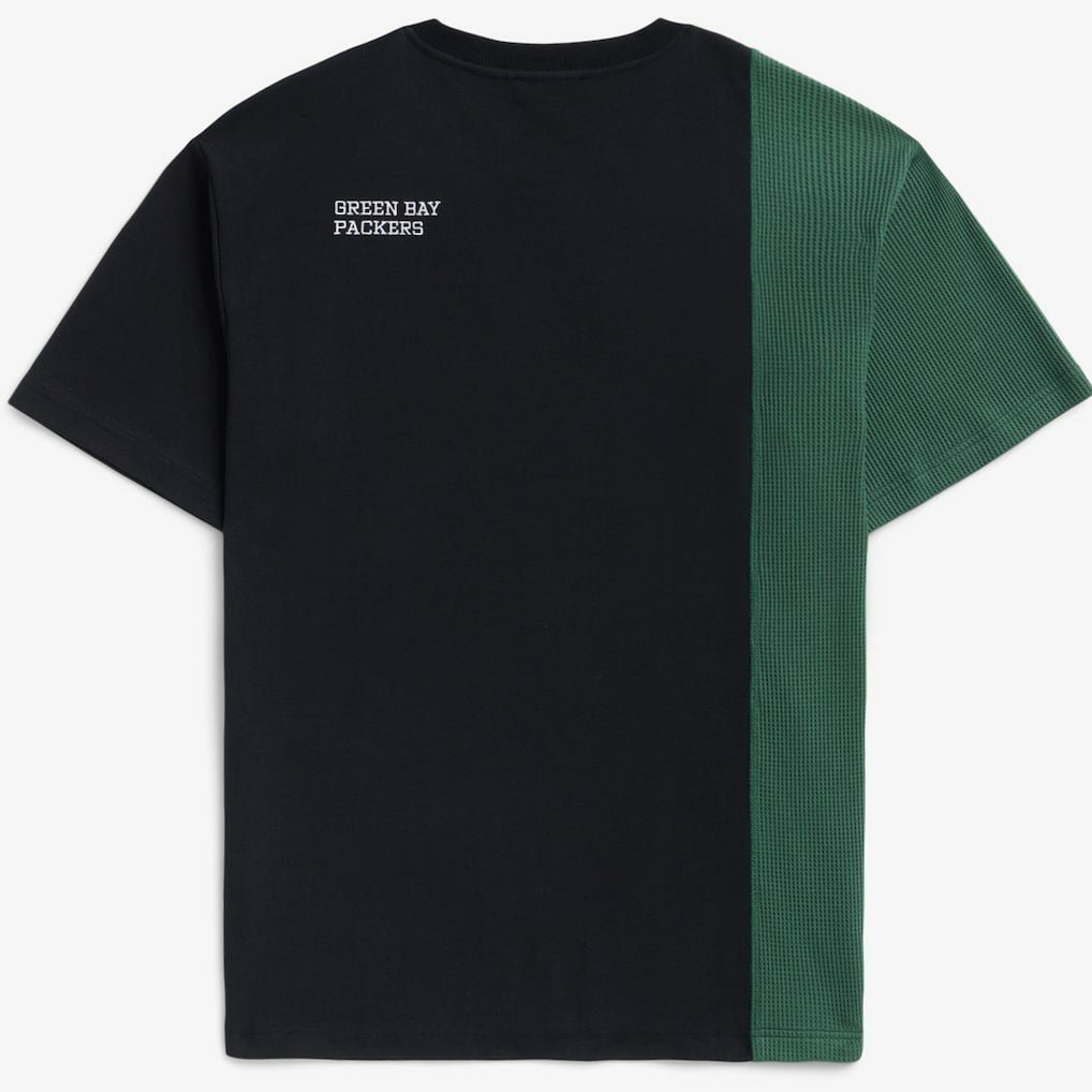 Green Bay Packers Off Season x NFL Unisex Spliced T-Shirt Black | NFL