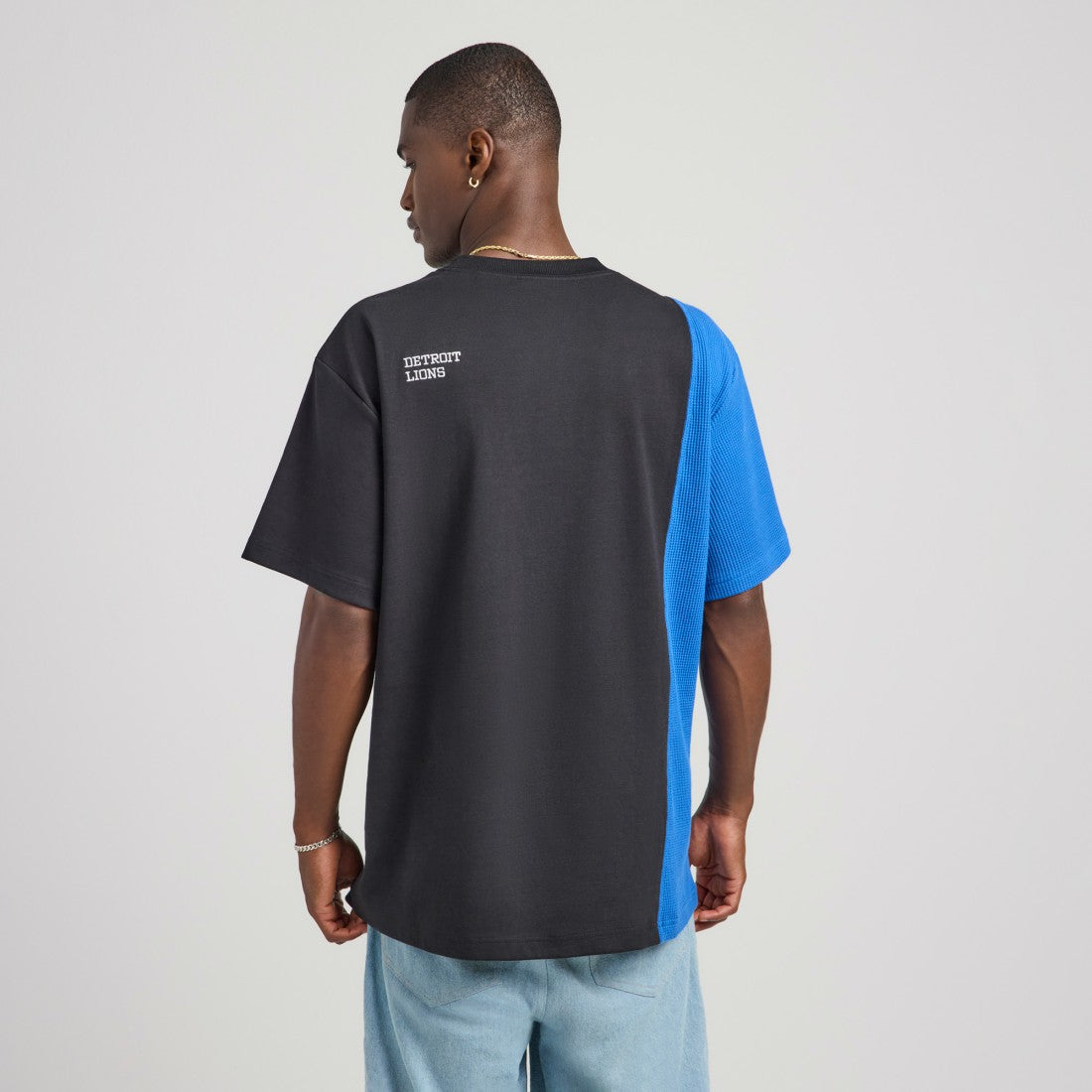 Detroit Lions Off Season x NFL Unisex Spliced T-Shirt Black | NFL