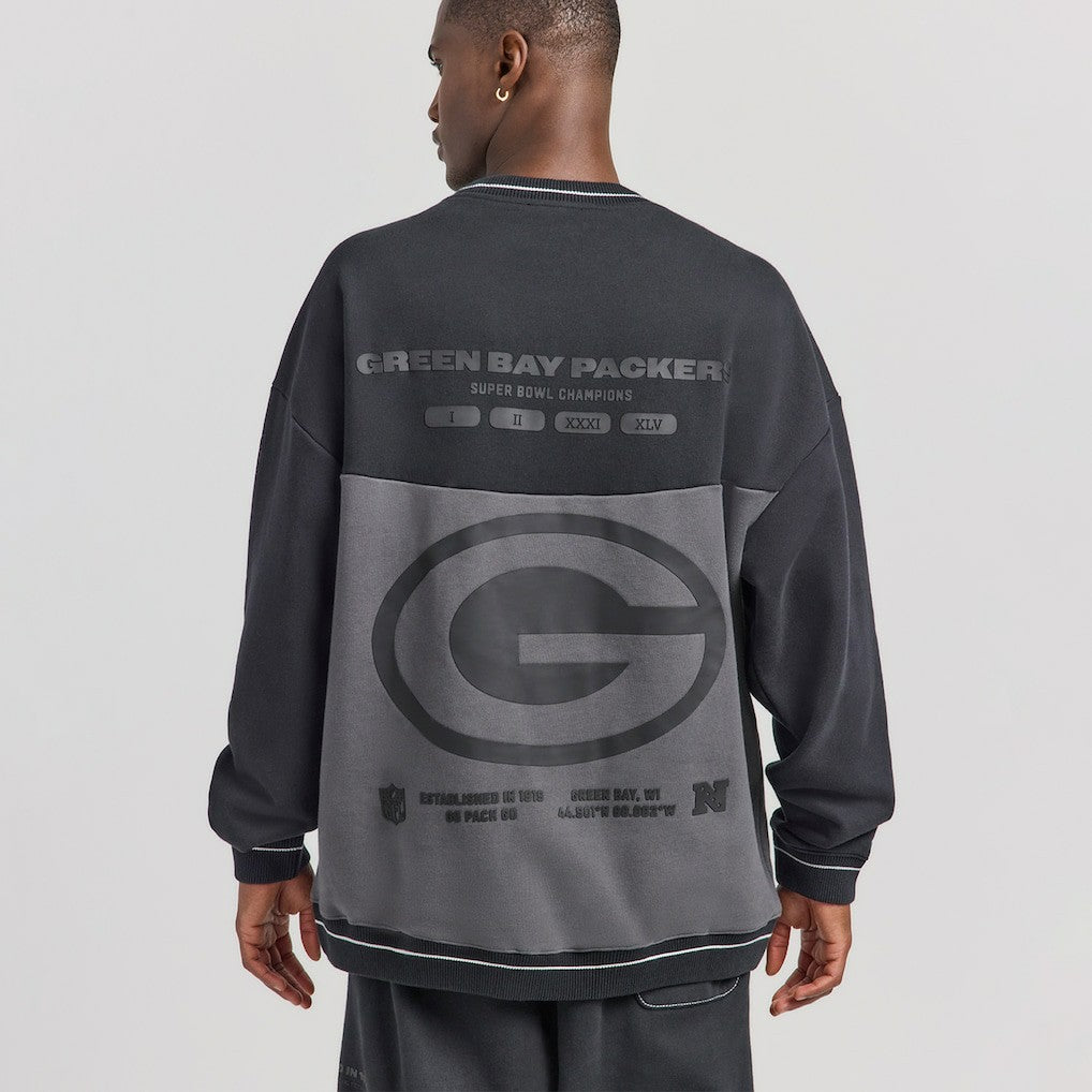 Green Bay Packers Off Season x NFL Unisex Fleece Sweatshirt Black | NFL
