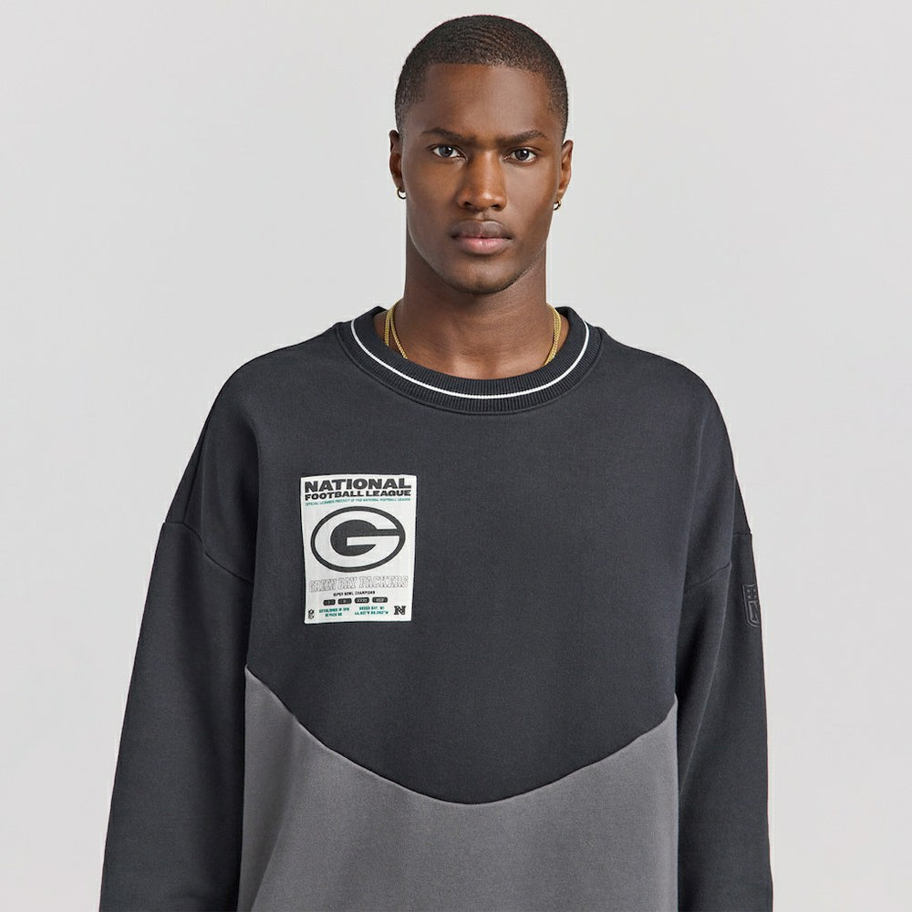 Green Bay Packers Off Season x NFL Unisex Fleece Sweatshirt Black | NFL