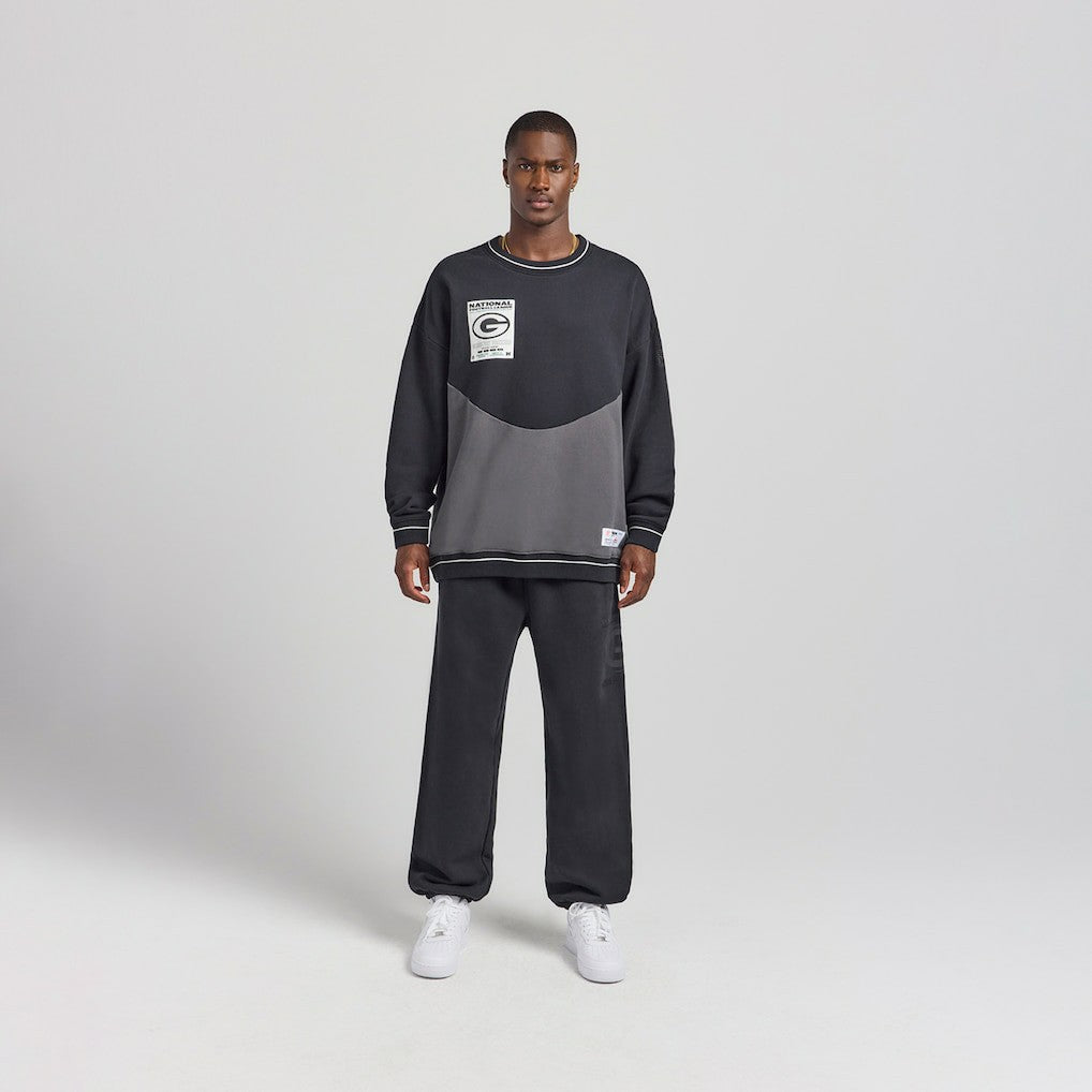 Green Bay Packers Off Season x NFL Unisex Fleece Sweatshirt Black | NFL