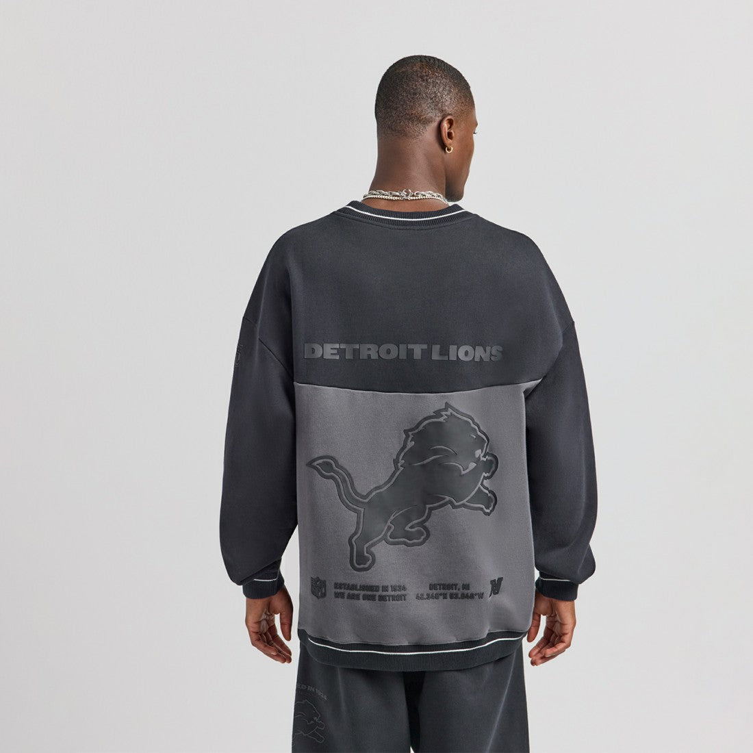 Detroit Lions Off Season x NFL Unisex Fleece Sweatshirt Black | NFL