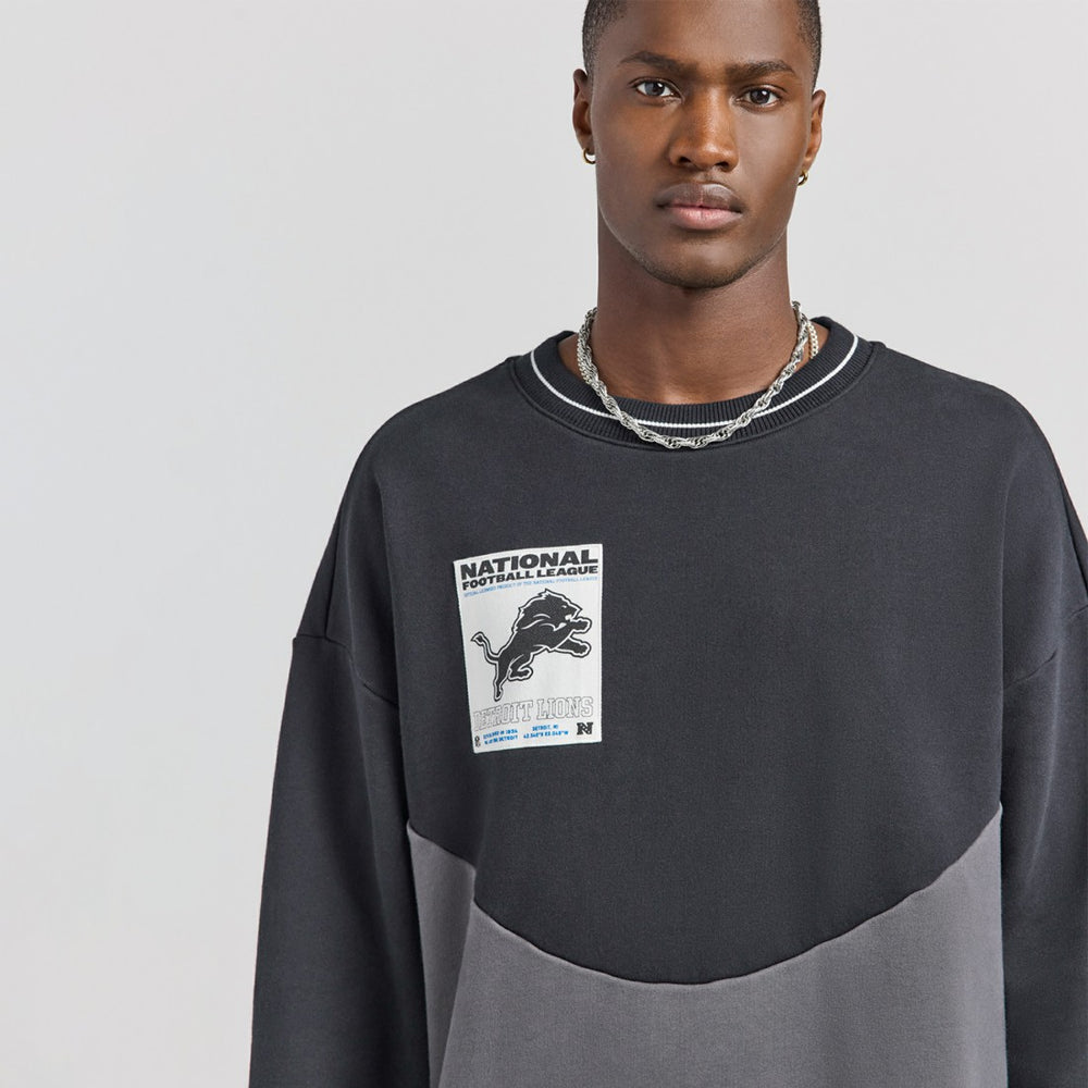 Detroit Lions Off Season x NFL Unisex Fleece Sweatshirt Black | NFL