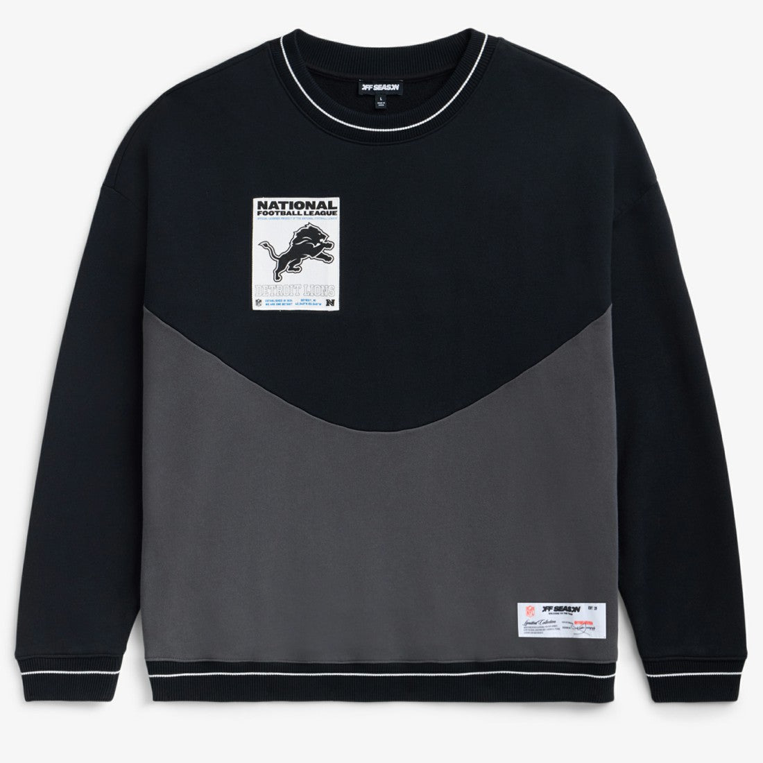 Detroit Lions Off Season x NFL Unisex Fleece Sweatshirt Black | NFL