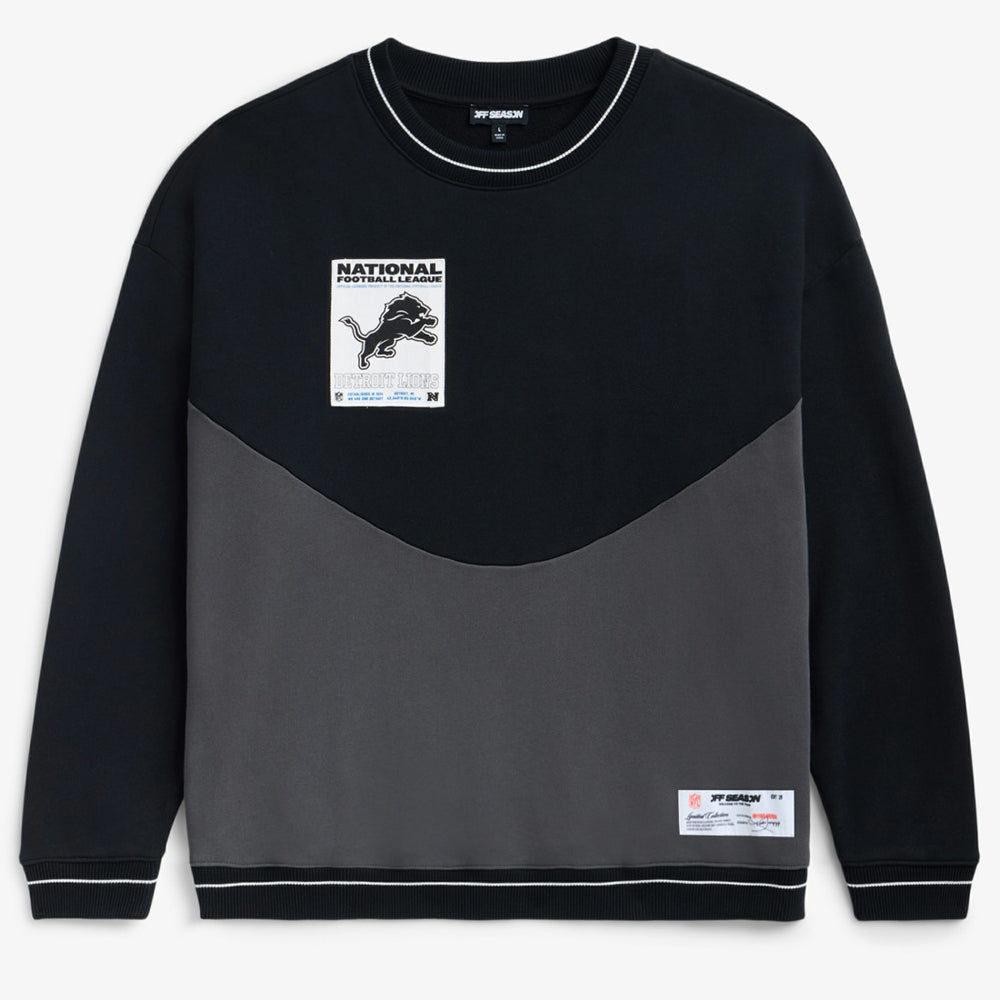 Detroit Lions Off Season x NFL Unisex Fleece Sweatshirt Black | NFL