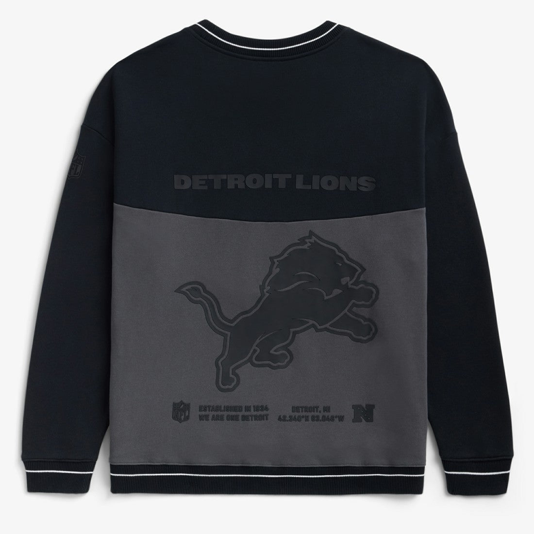 Detroit Lions Off Season x NFL Unisex Fleece Sweatshirt Black | NFL