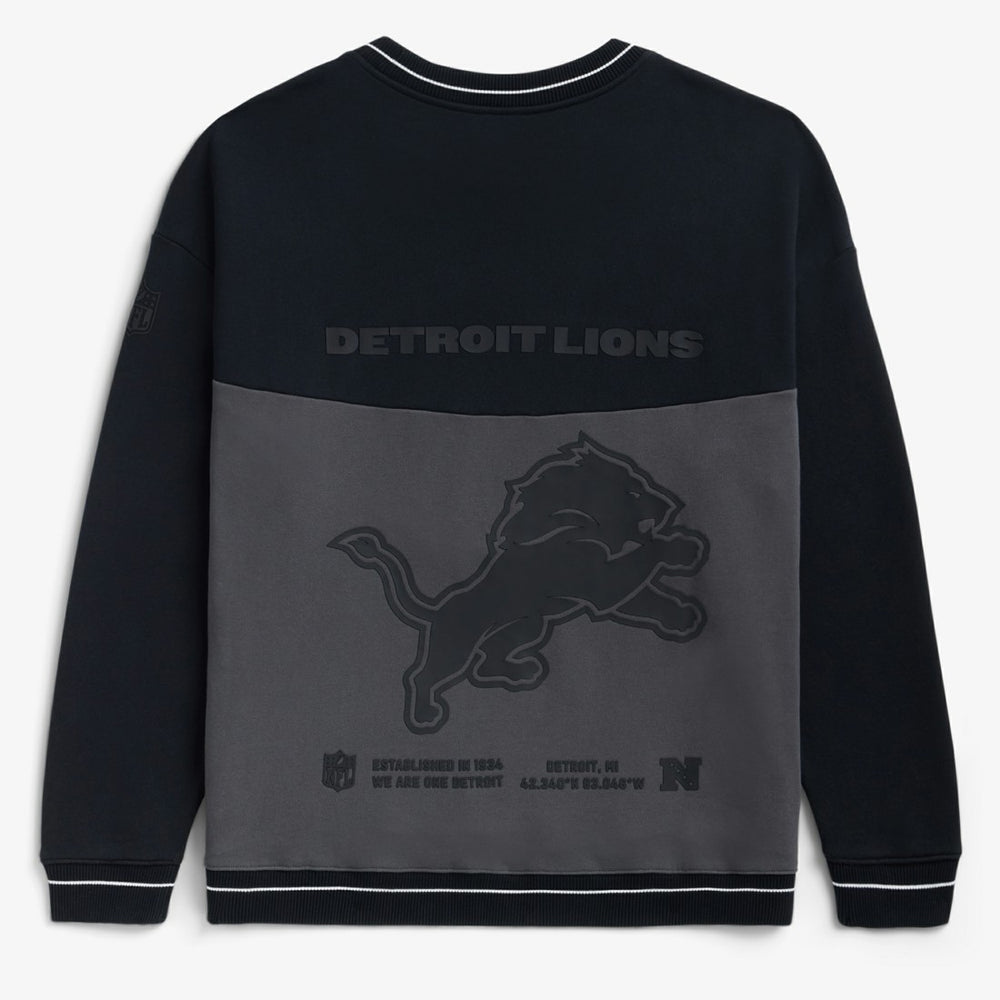 Detroit Lions Off Season x NFL Unisex Fleece Sweatshirt Black | NFL