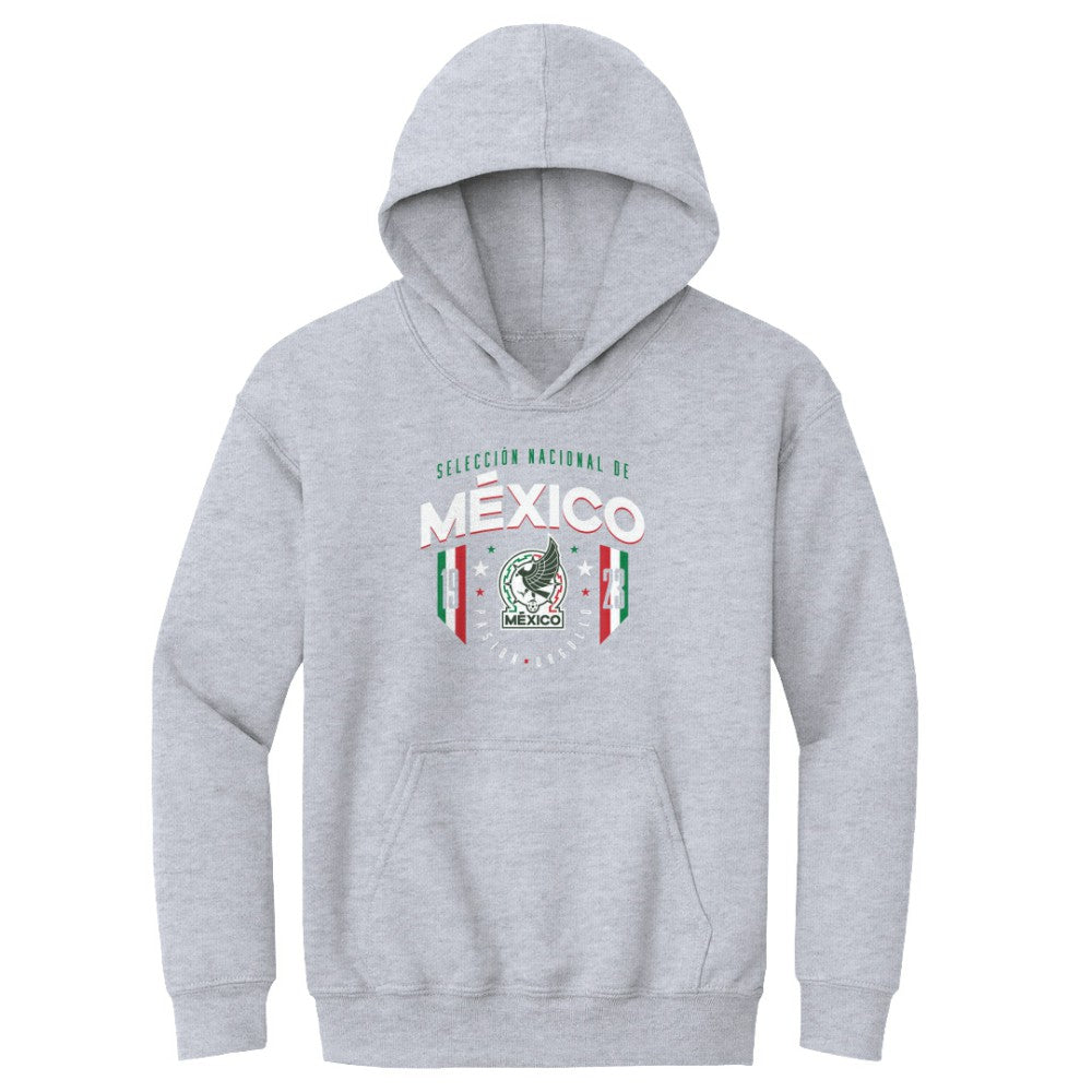 Mexico National Team 500 Level Youth 1923 Pullover Hoodie Gray - FIFA World CUP